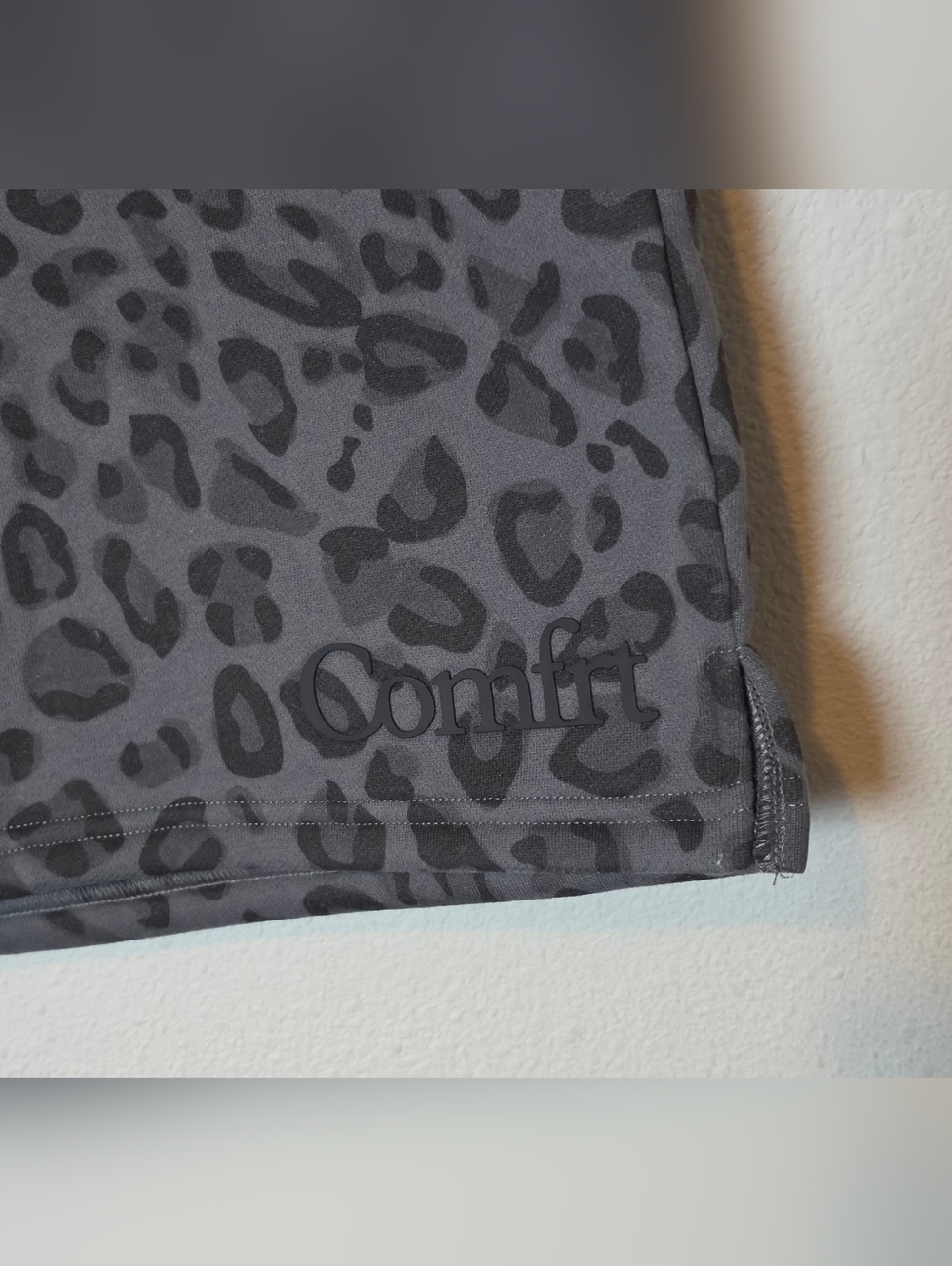 ​Comfrt Minimalst Shorts Panther 2X XXL Heavyweight Fleece Oversized Plus Size - Picture 5 of 10